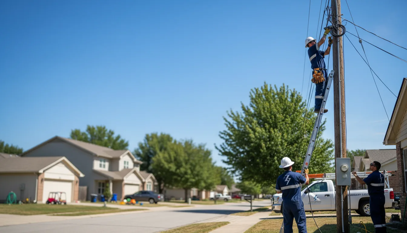 Residential electrician providing installation services in Brainard, NE